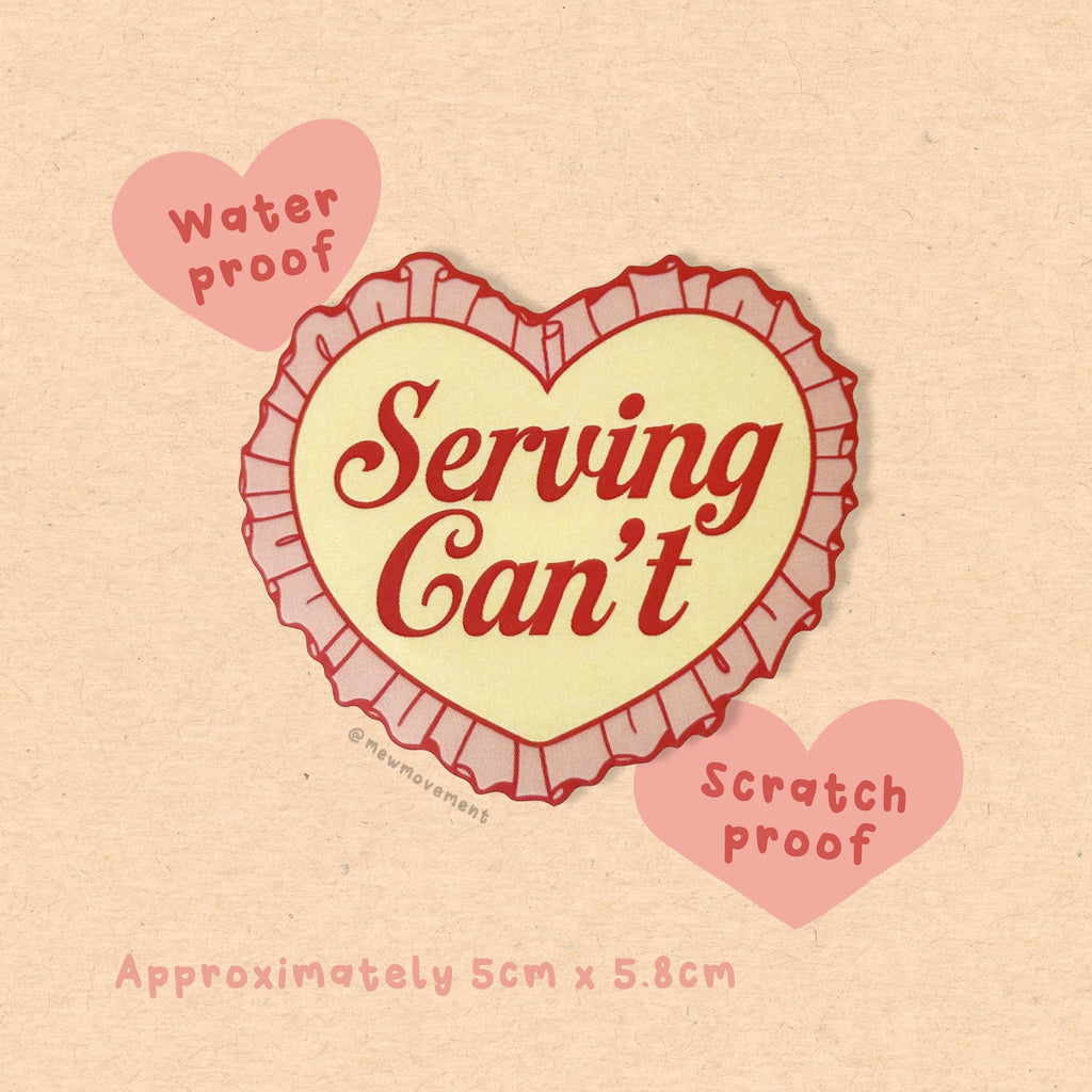 Serving Can't Sticker