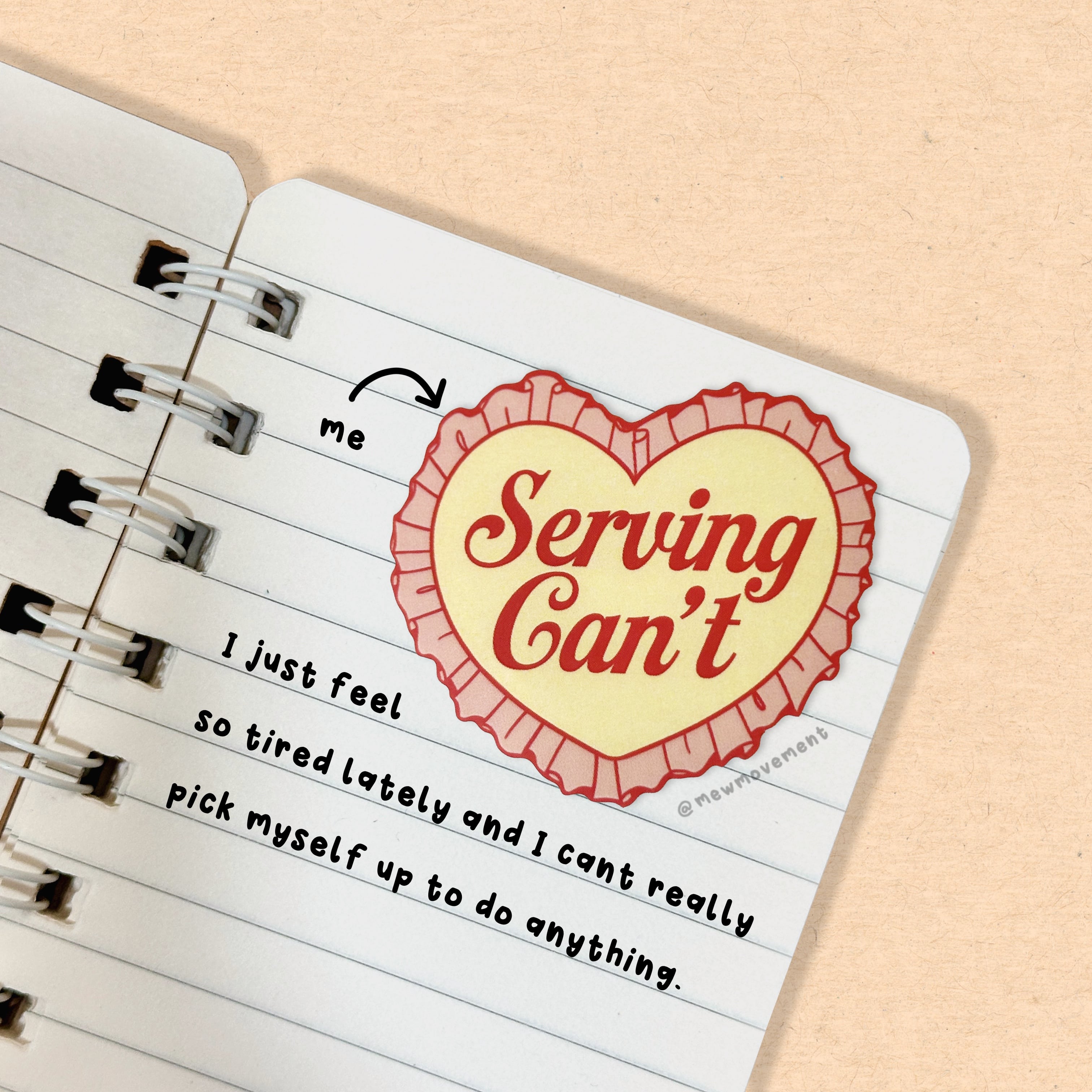 Serving Can't Sticker
