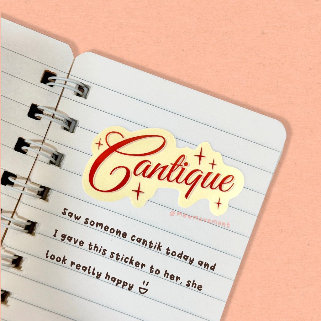 Cantique Sticker