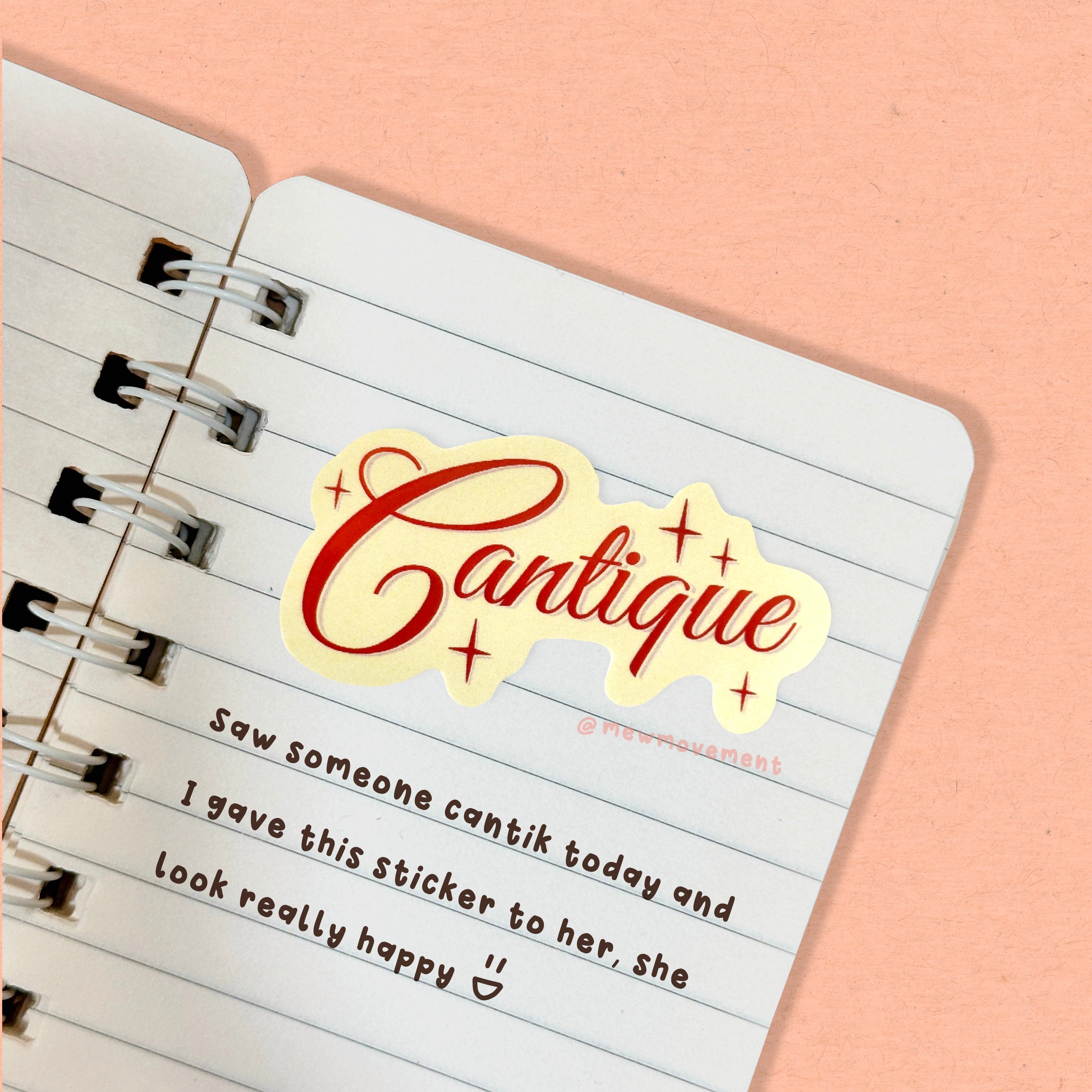 Cantique Sticker