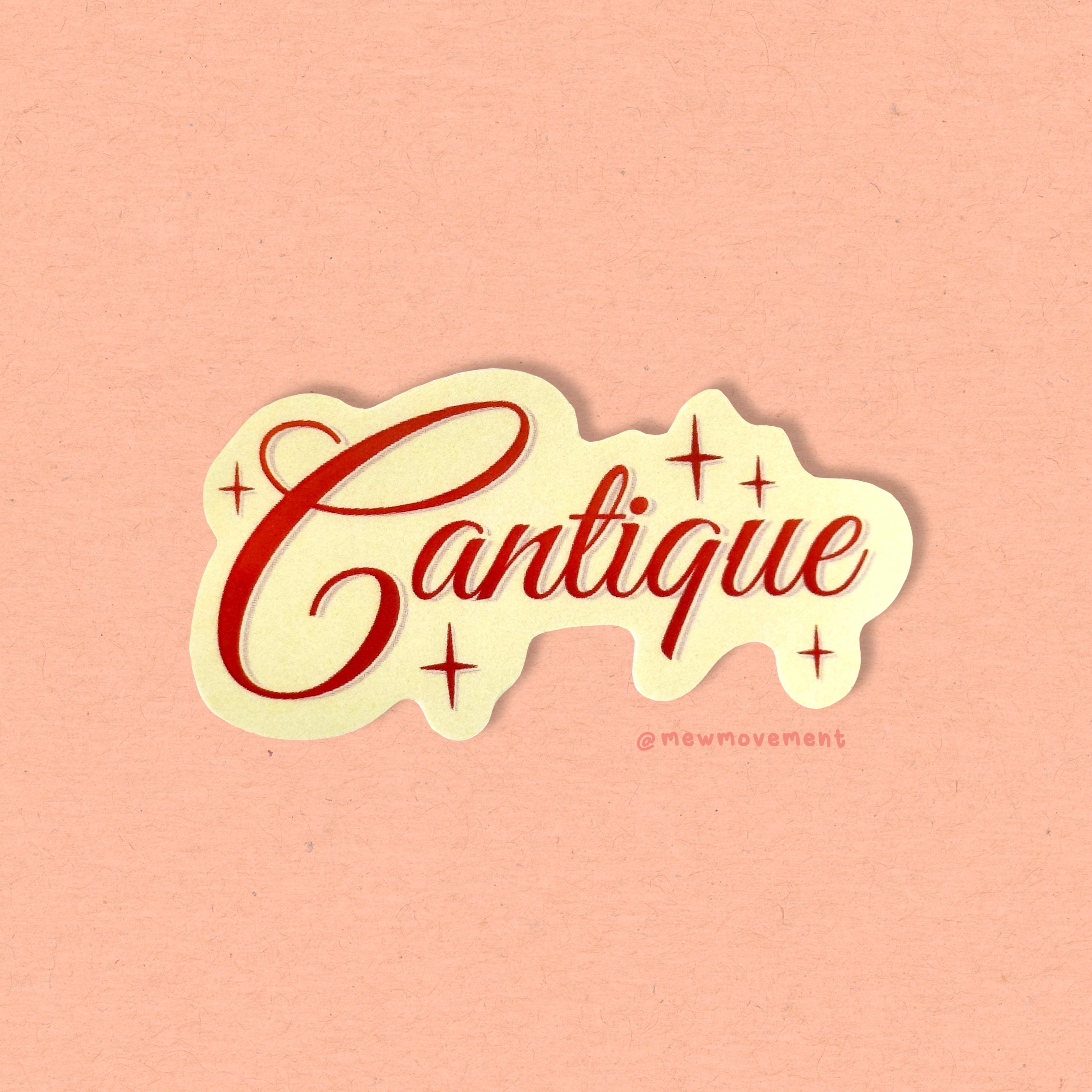 Cantique Sticker
