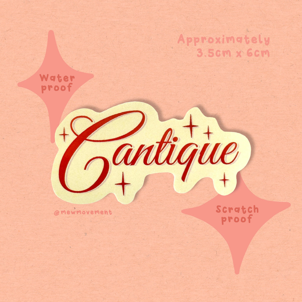 Cantique Sticker