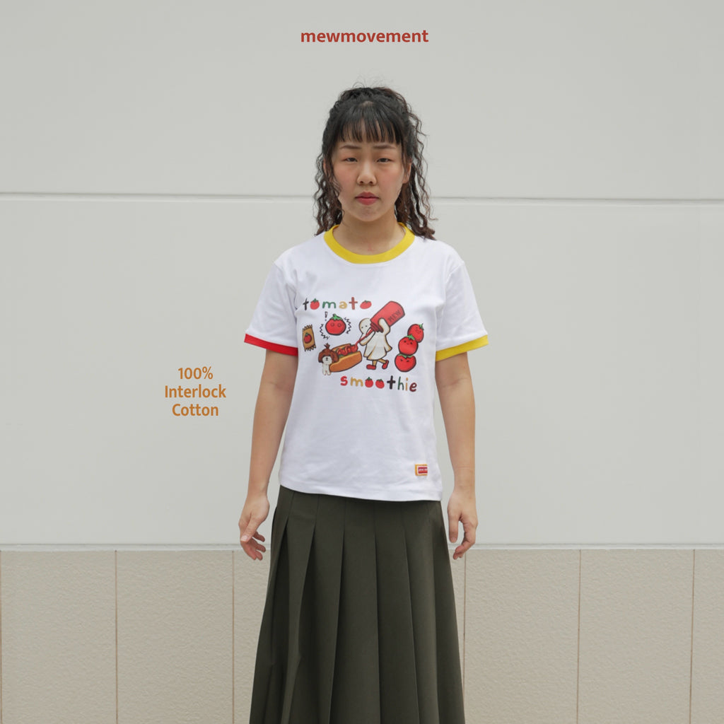 Tomato Smoothie Crew Neck T-Shirt