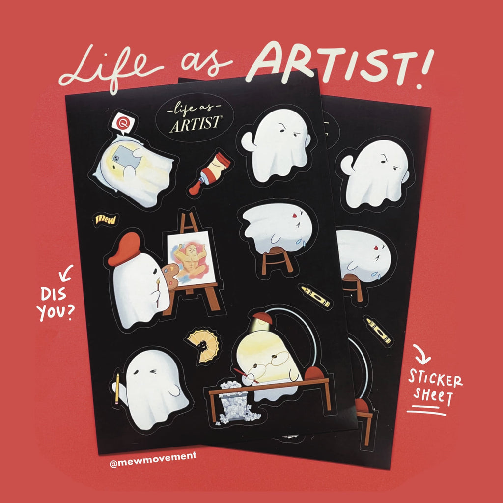 Life As Artist Sticker Sheet
