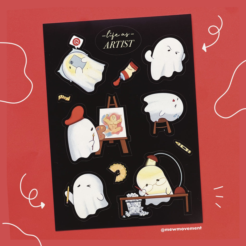 Life As Artist Sticker Sheet