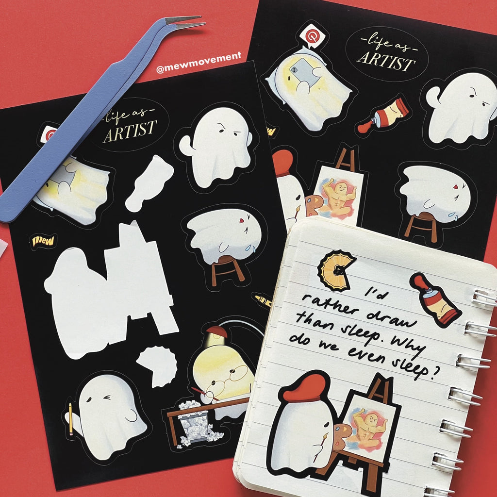 Life As Artist Sticker Sheet