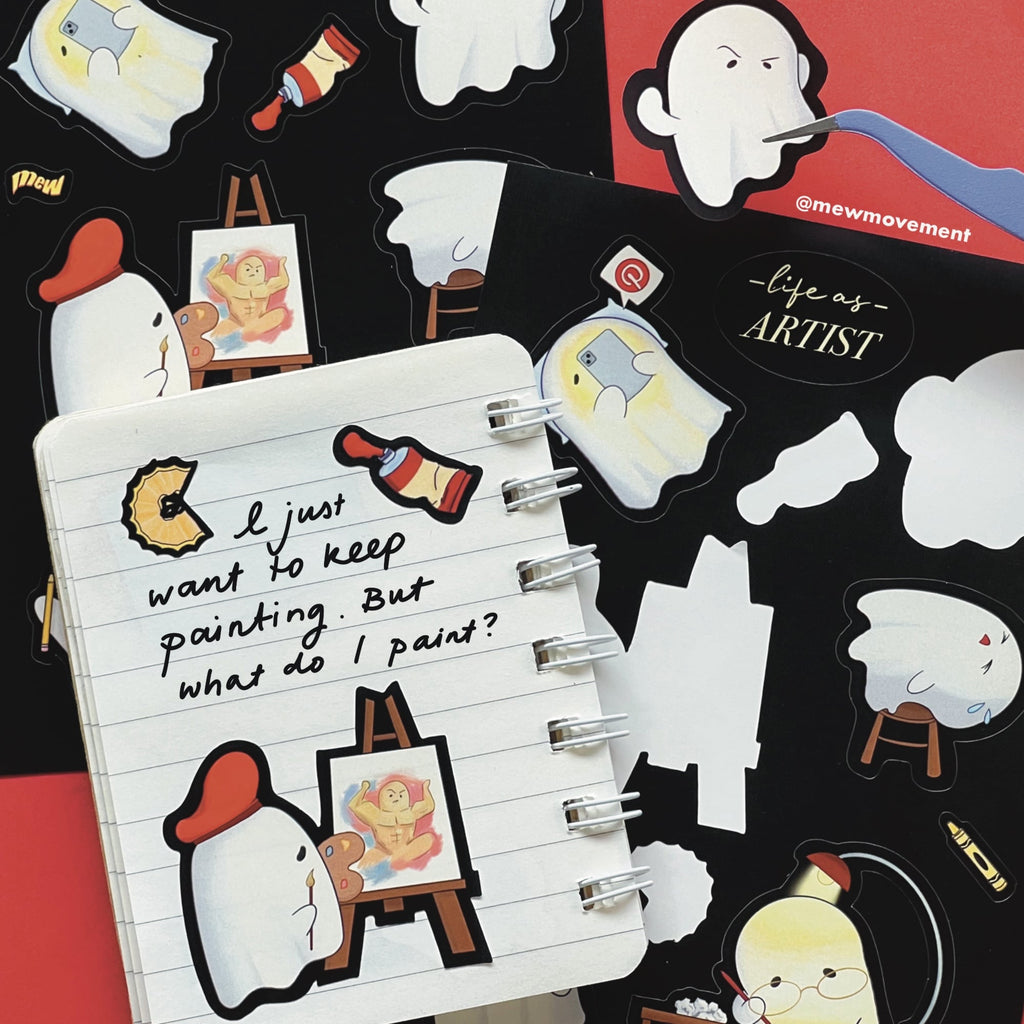 Life As Artist Sticker Sheet