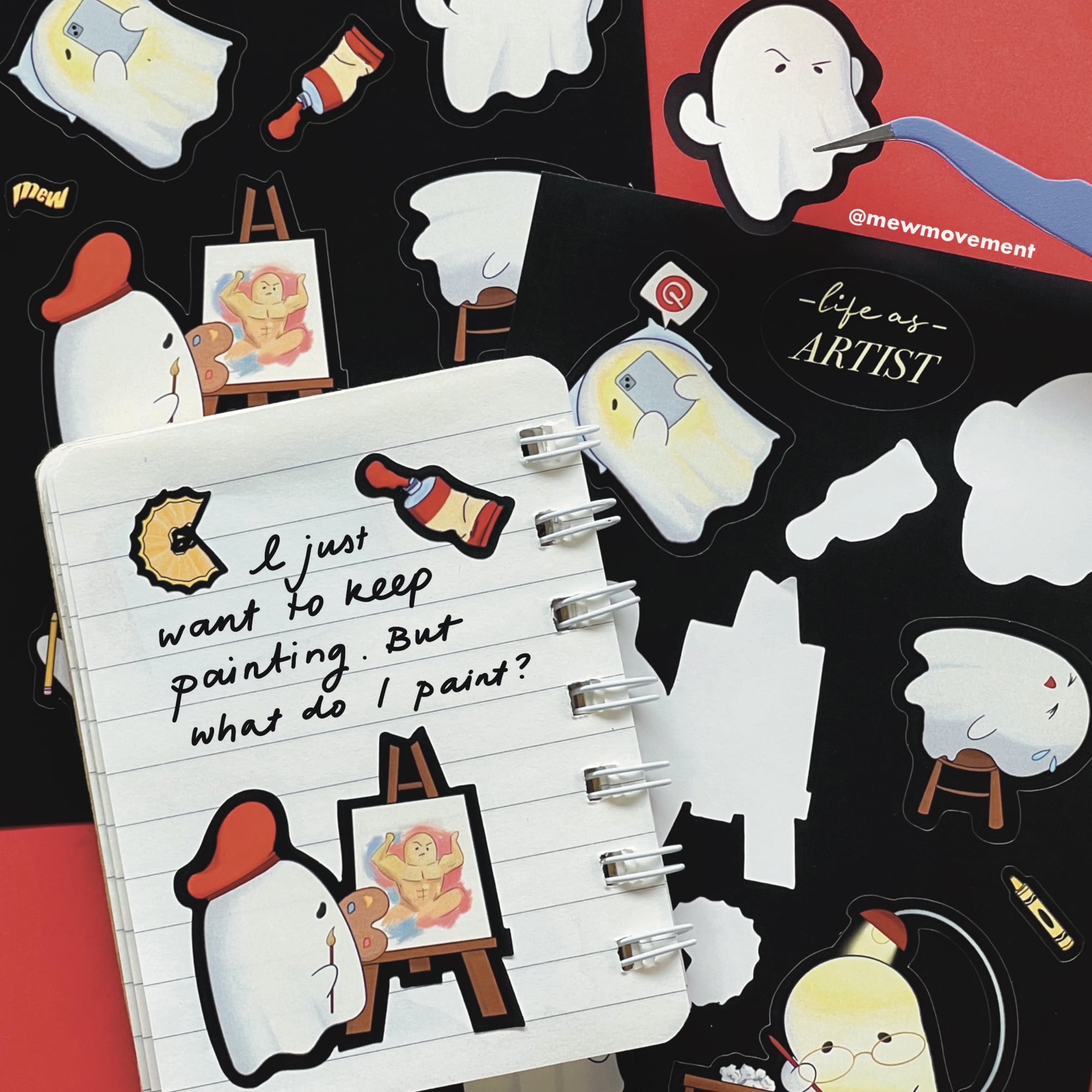 Life As Artist Sticker Sheet