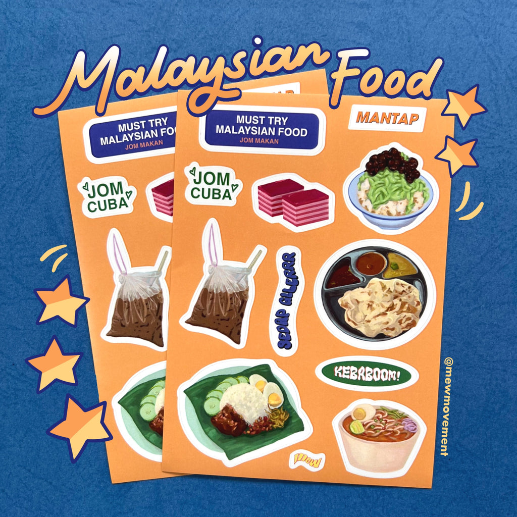 Must Try Food Sticker Sheet