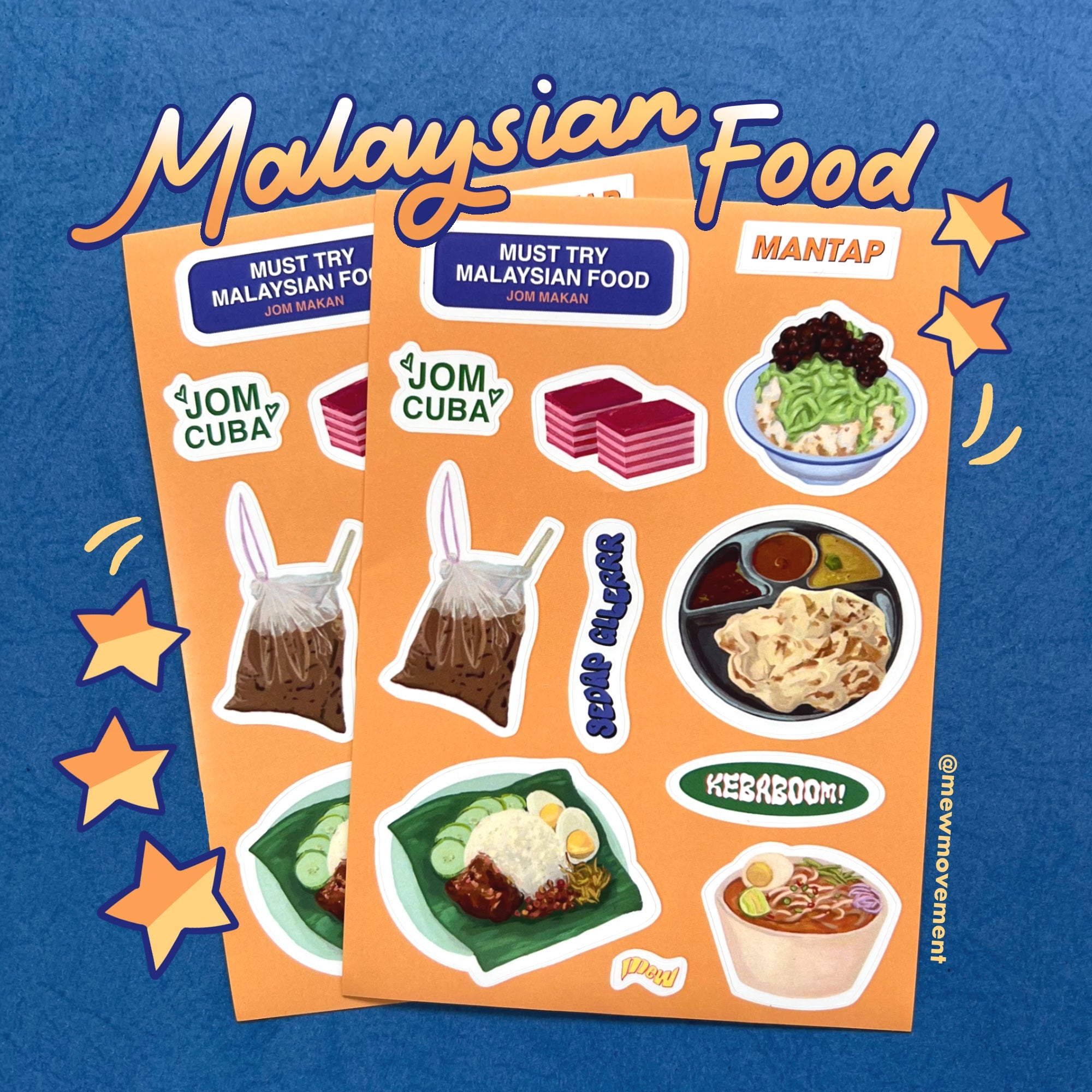 Must Try Food Sticker Sheet