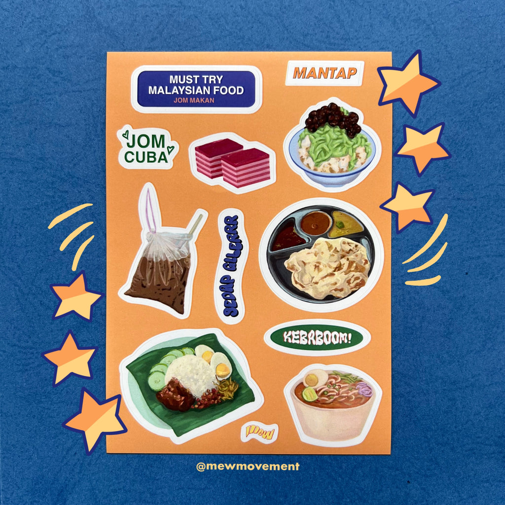 Must Try Food Sticker Sheet