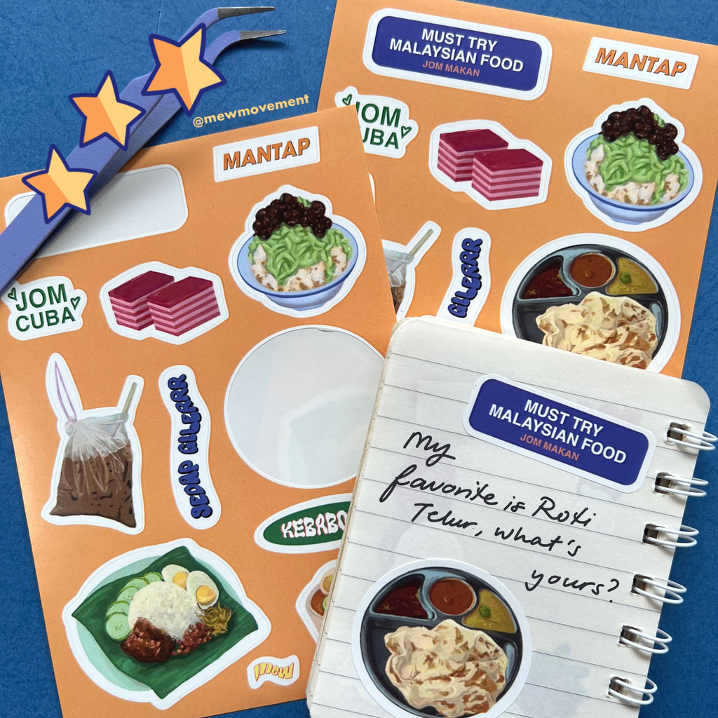 Must Try Food Sticker Sheet
