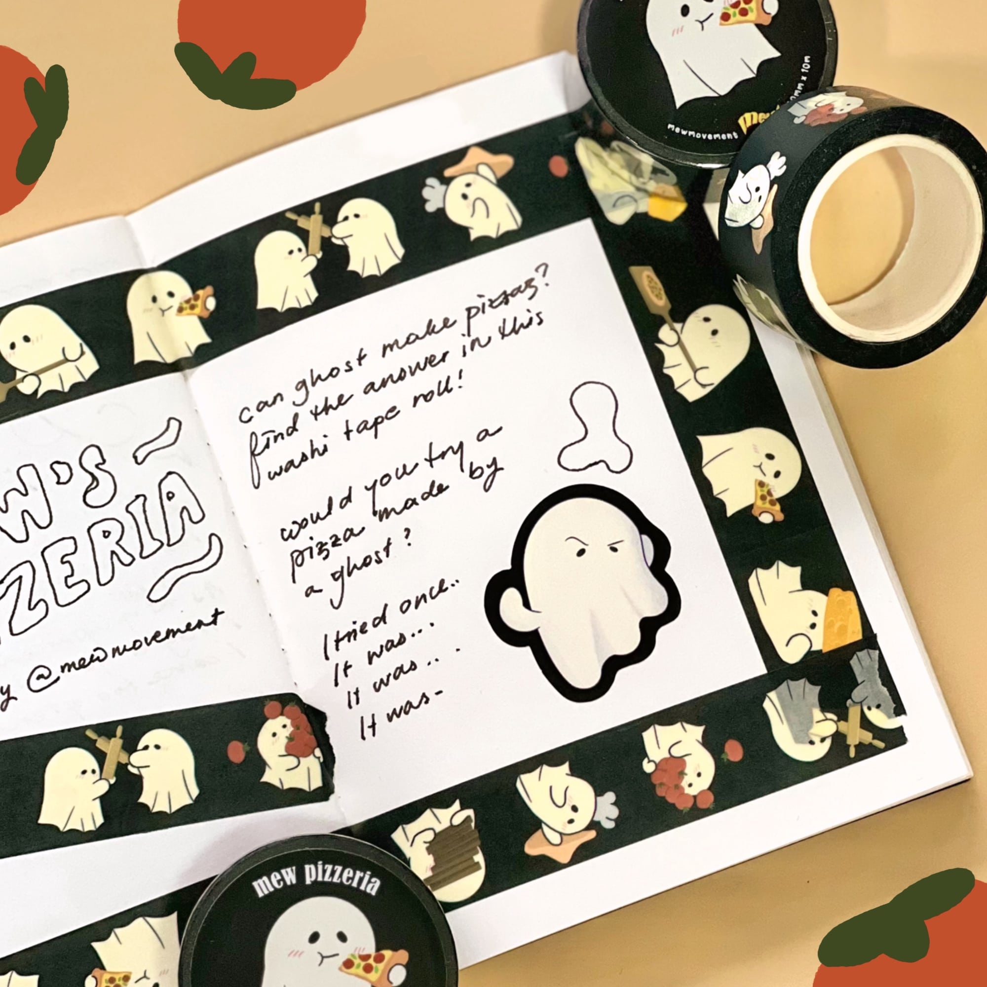Mew Pizzeria Washi Tape