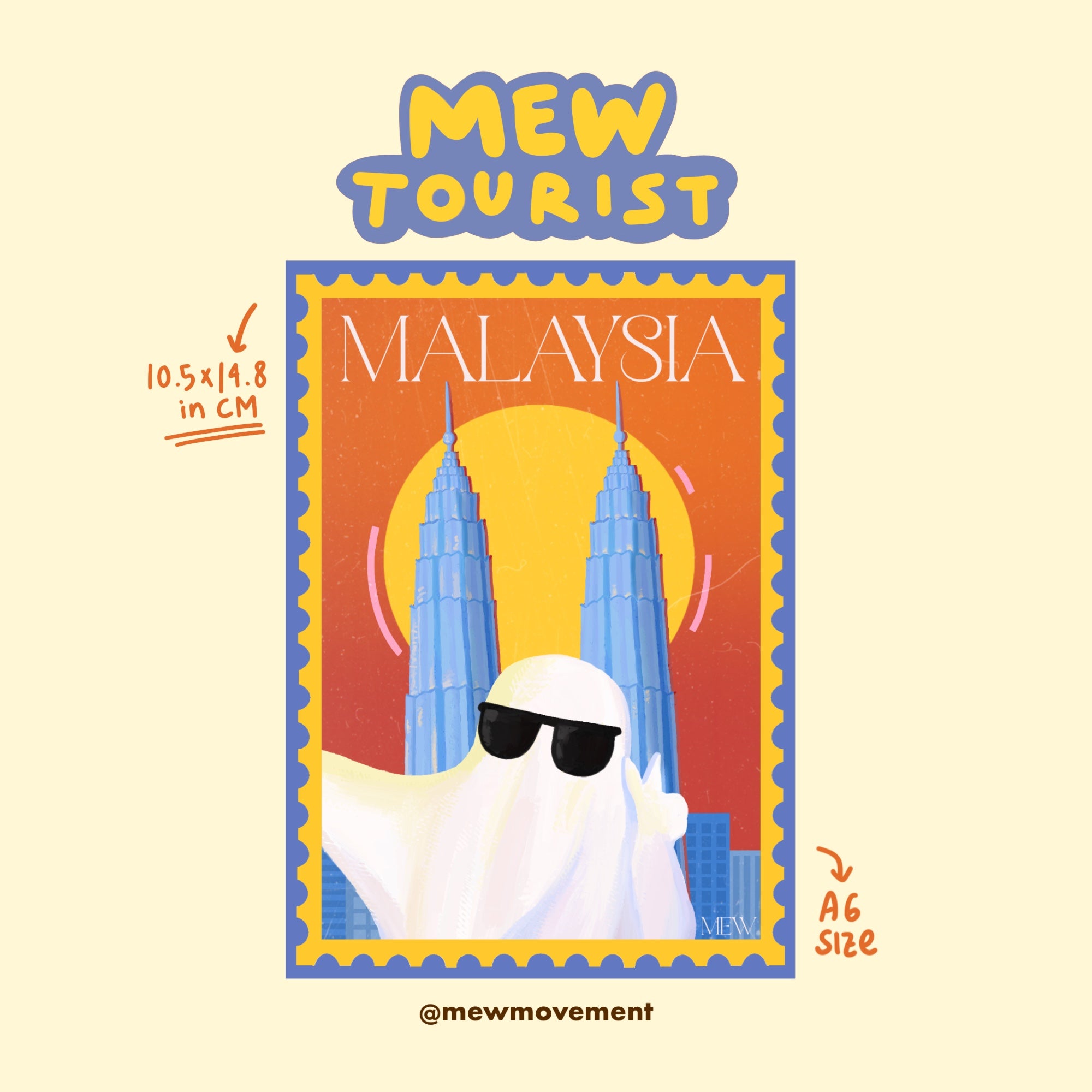 Mew Tourist Postcard