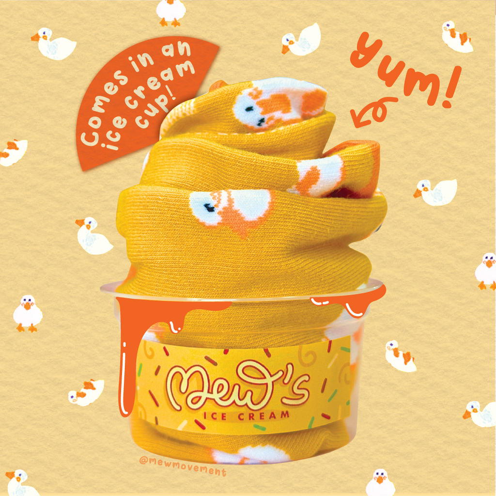 Orange Sorbet Cotton Socks