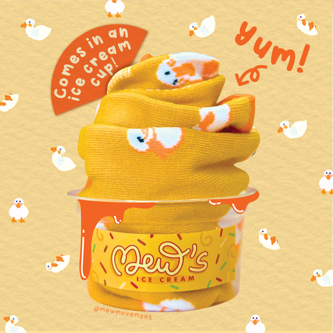 Orange Sorbet Cotton Socks