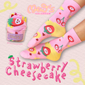 Strawberry Cheesecake Cotton Socks
