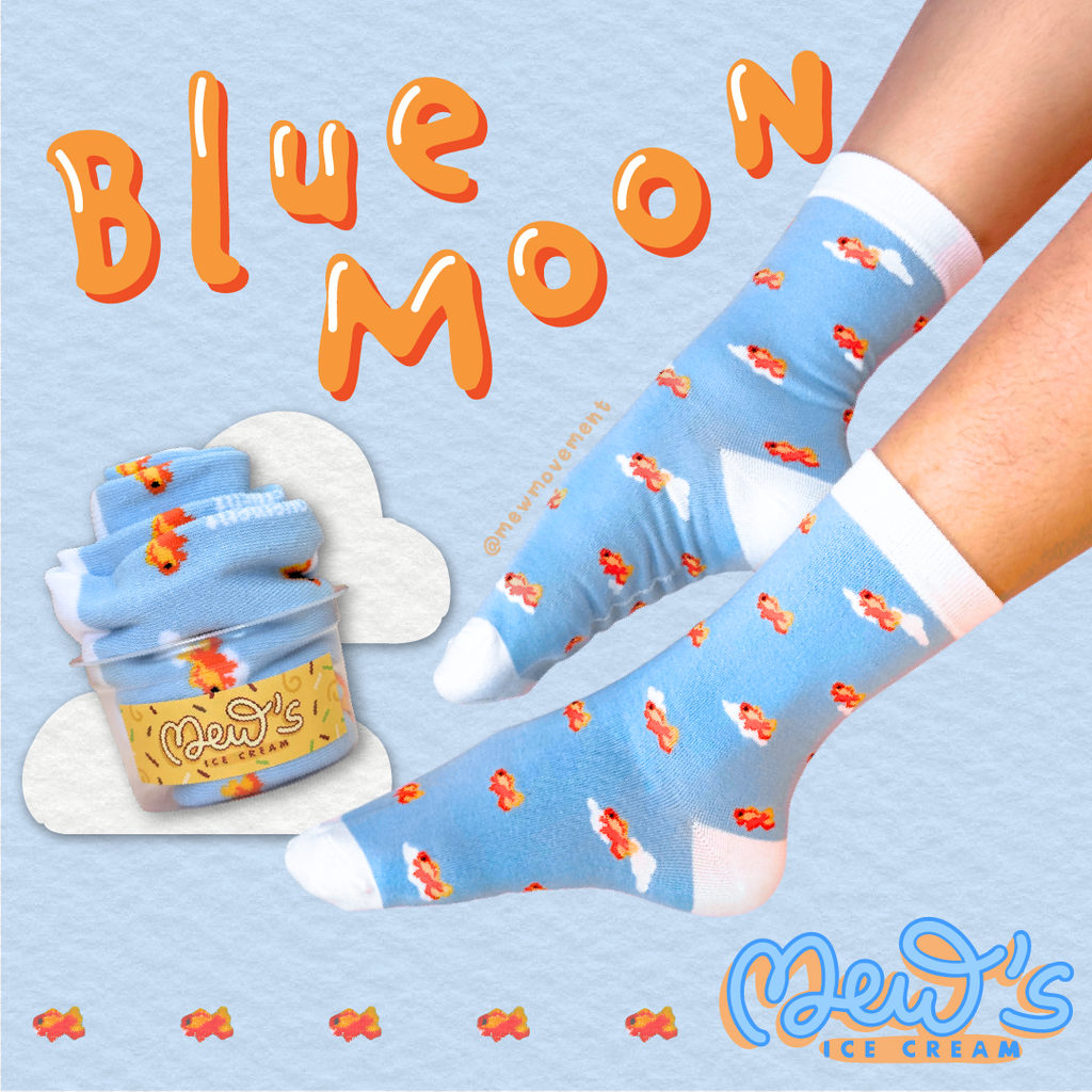 Blue Moon Cotton Socks