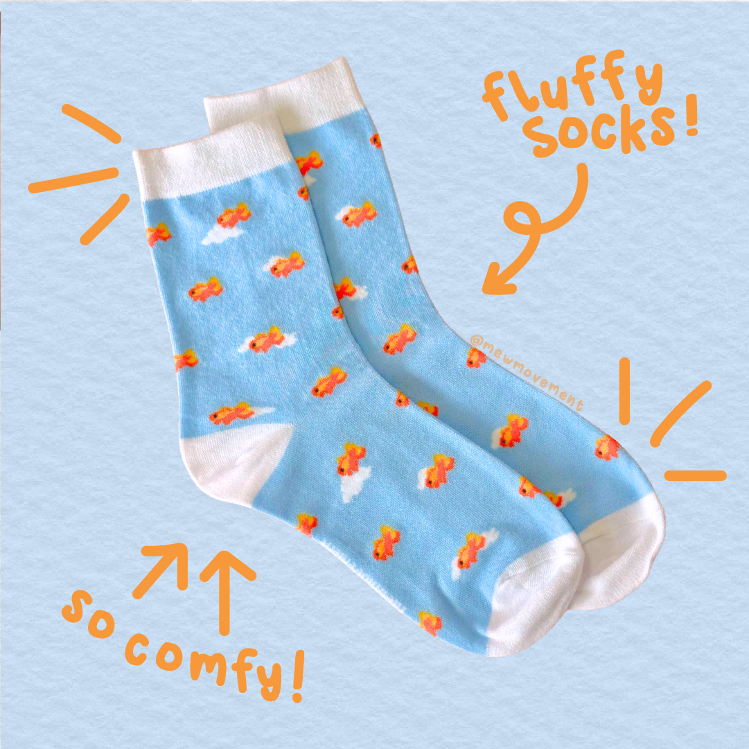 Blue Moon Cotton Socks