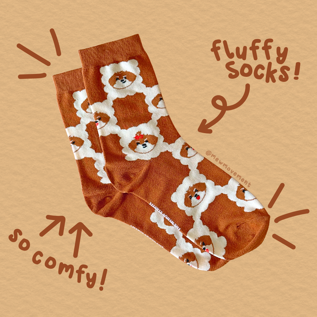 Caramel Biscuits Cotton Socks