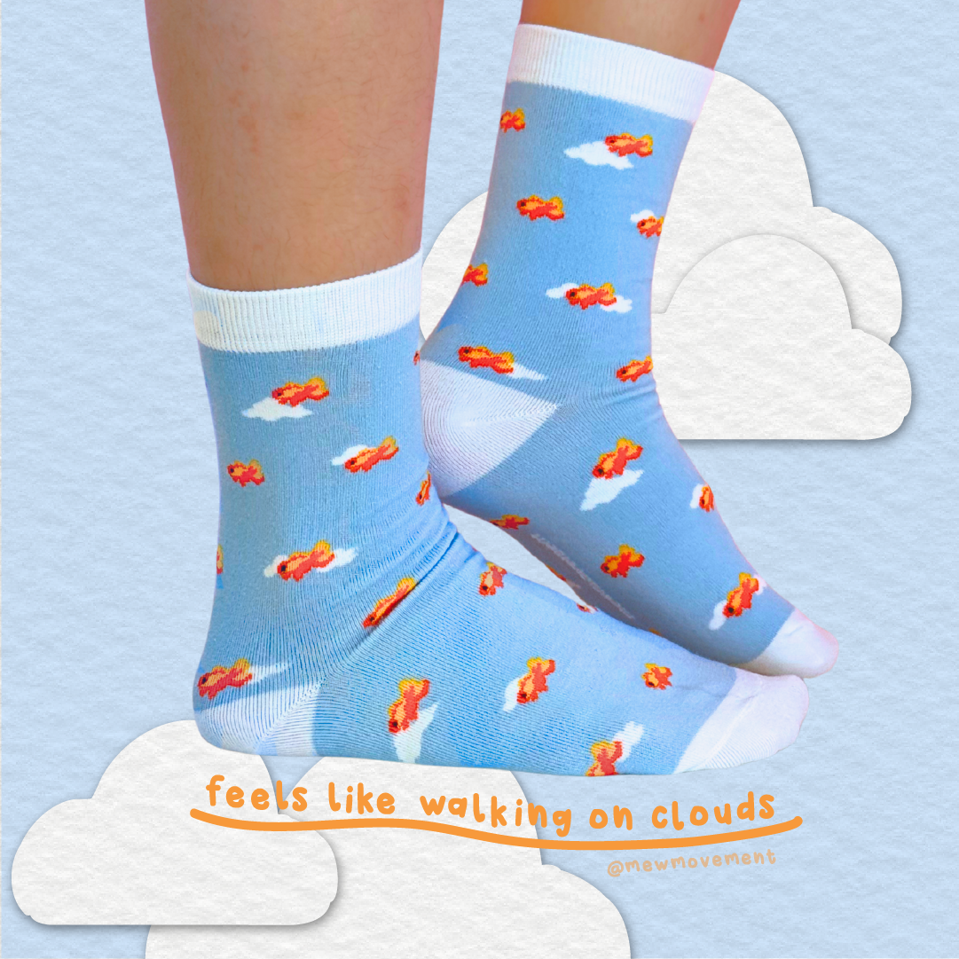 Blue Moon Cotton Socks