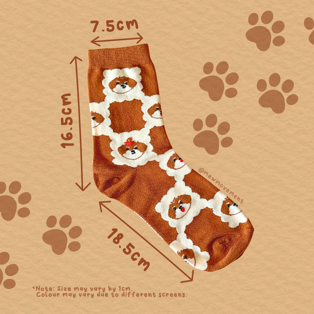 Caramel Biscuits Cotton Socks