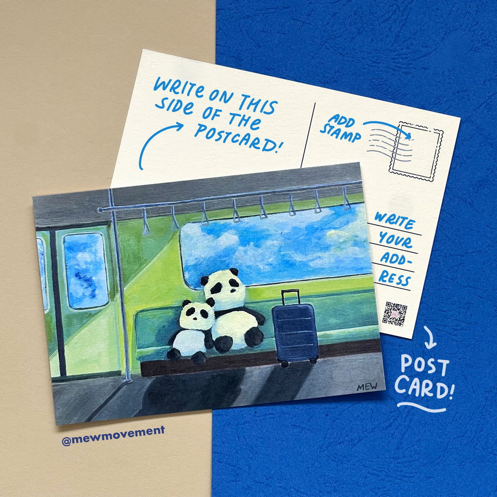 Panda's Trip Postcard