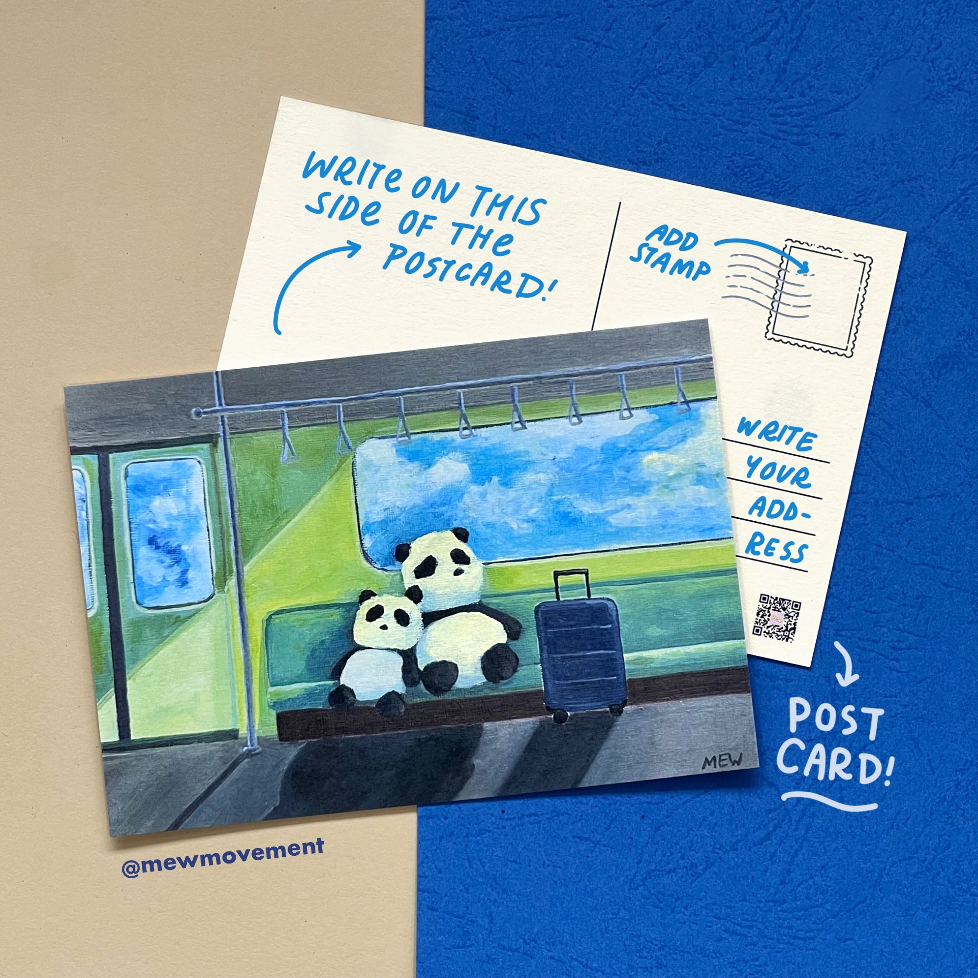 Panda's Trip Postcard