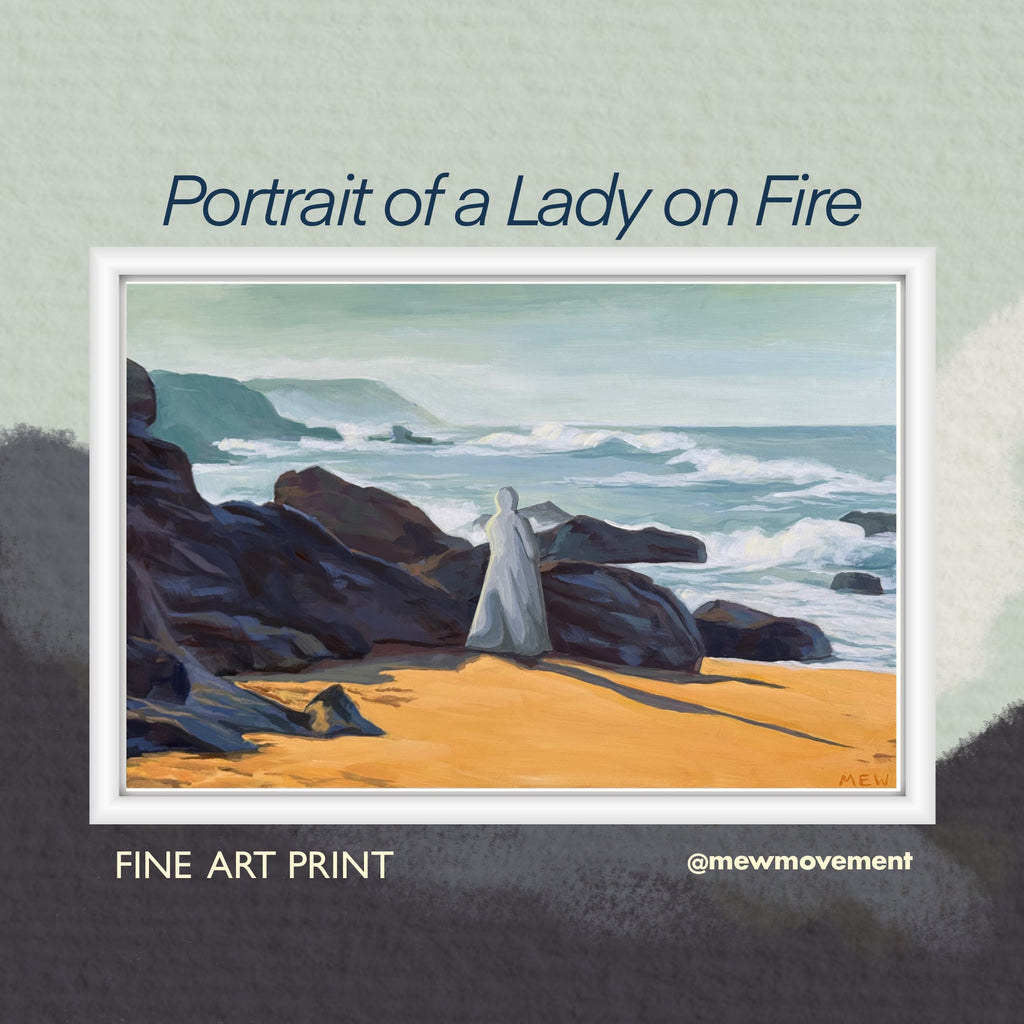 Portrait Of A Lady On Fire Fine Art Print