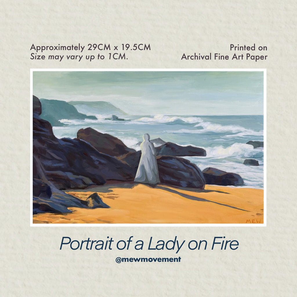 Portrait Of A Lady On Fire Fine Art Print