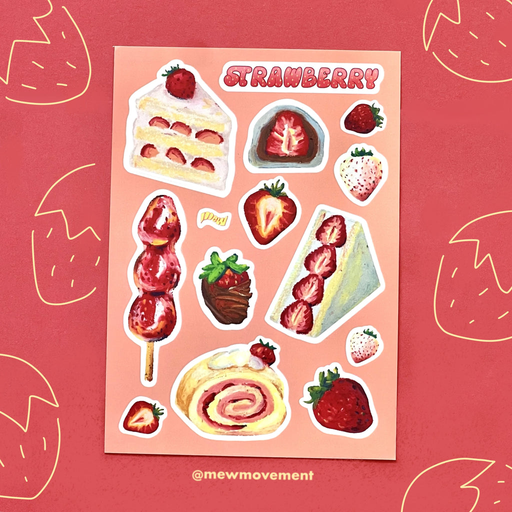 Strawberry Sticker Sheet