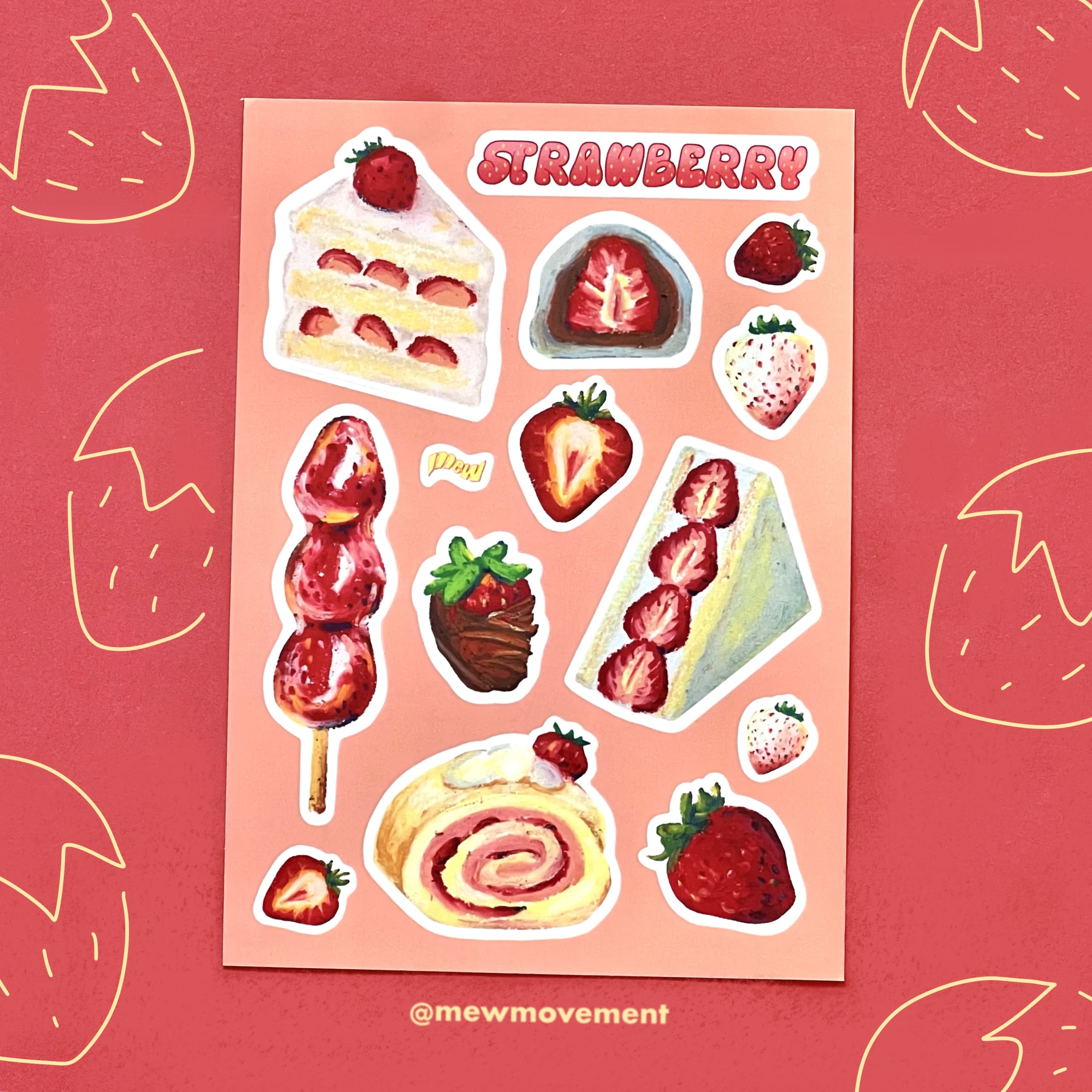 Strawberry Sticker Sheet