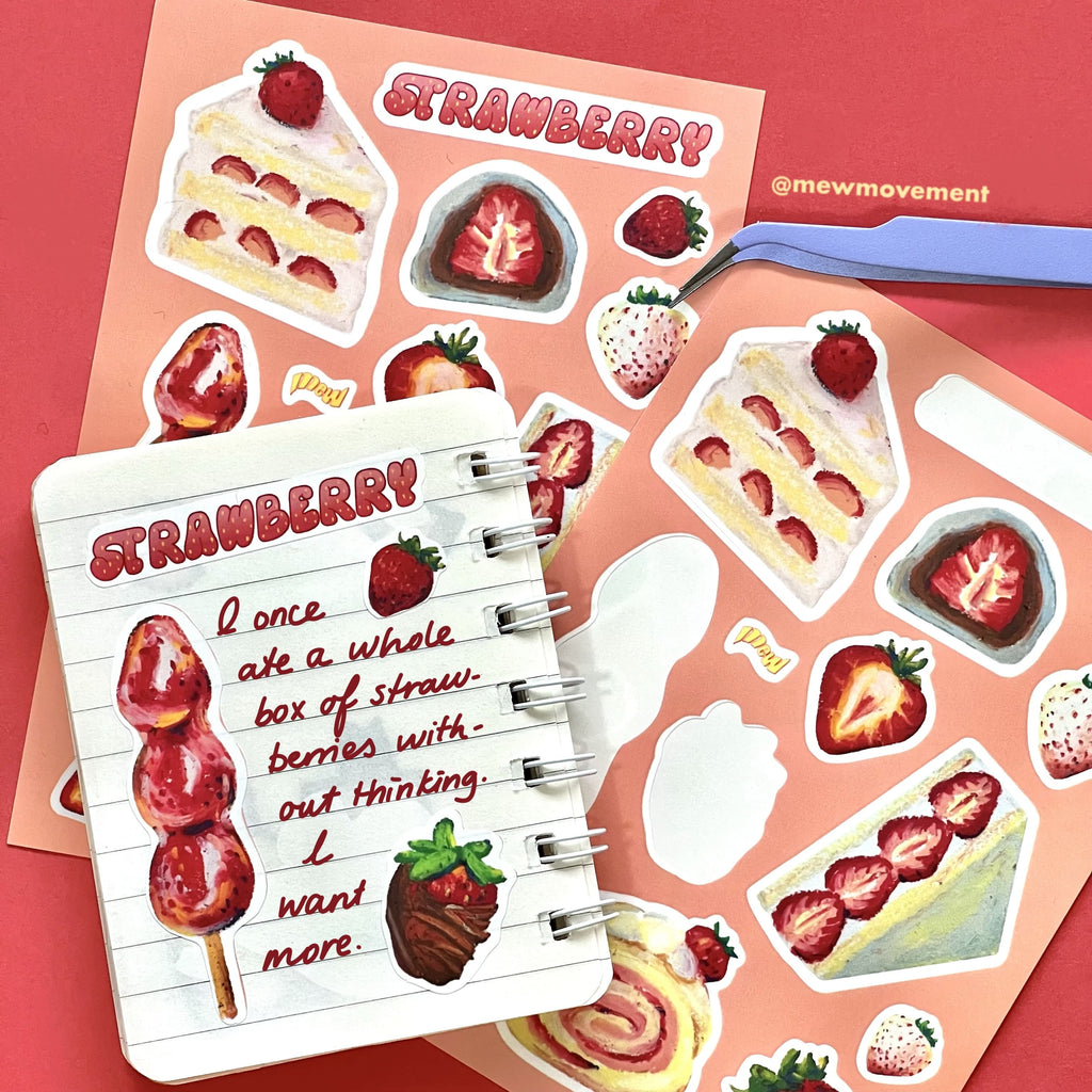 Strawberry Sticker Sheet