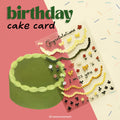 Green Cake Card B-Grade