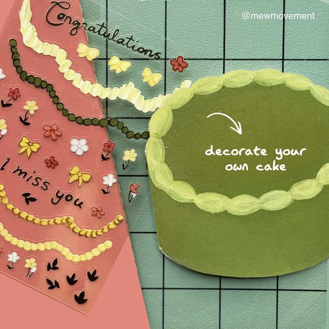 Green Cake Card B-Grade