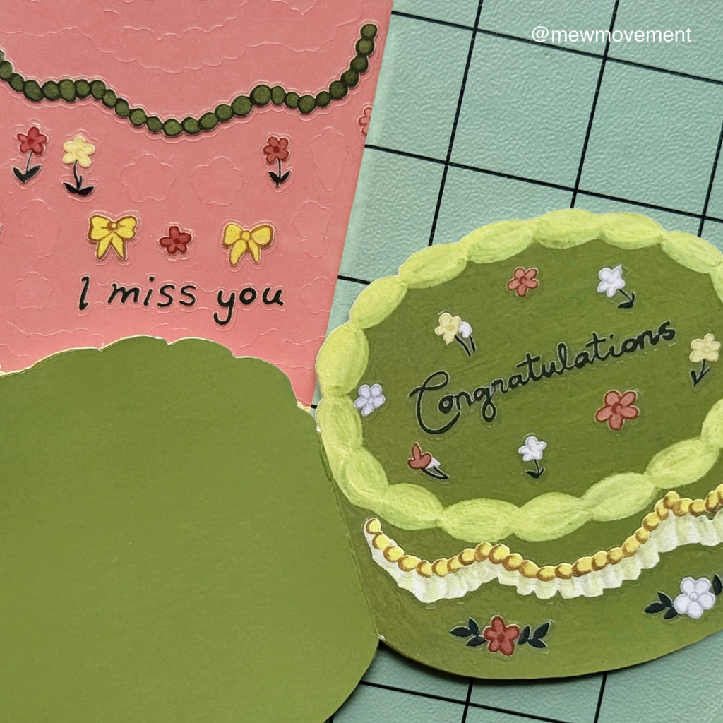 Green Cake Card B-Grade