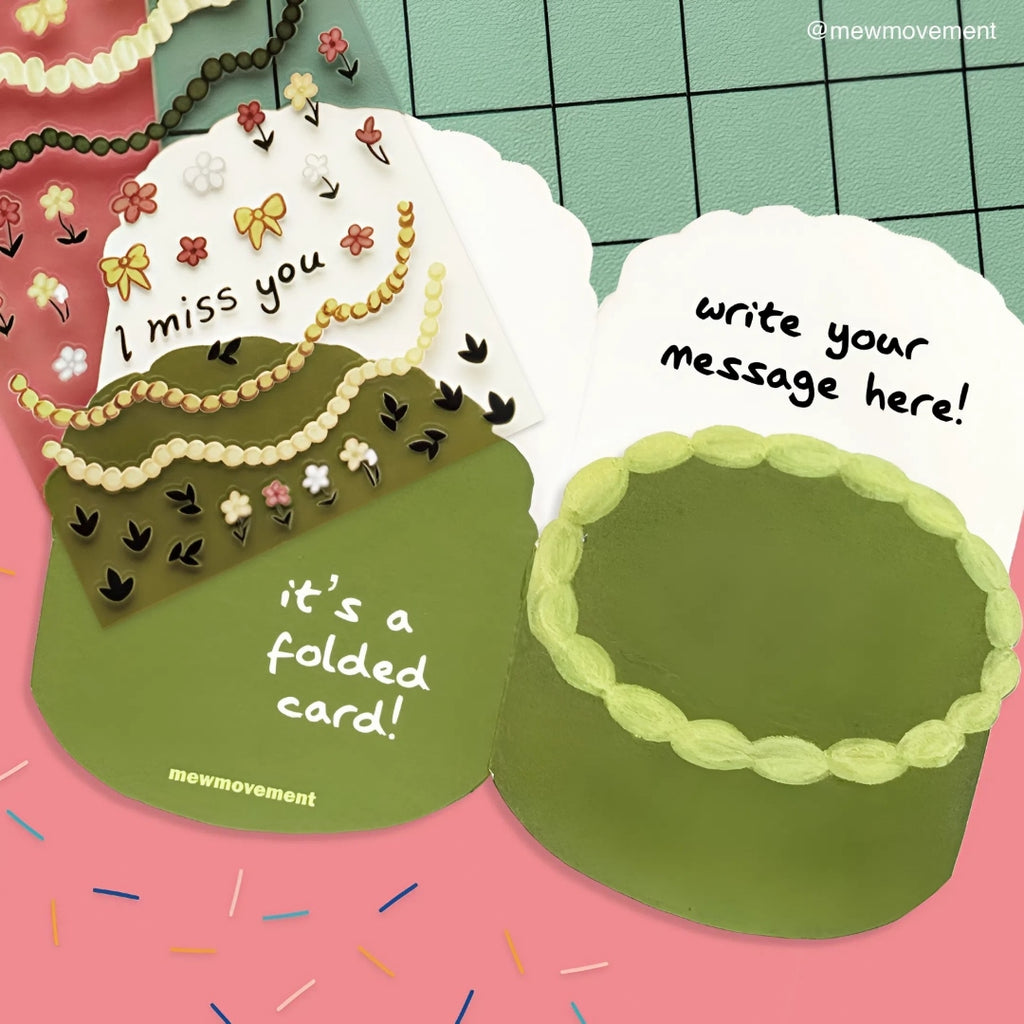 Green Cake Card B-Grade