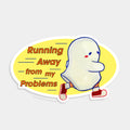 Running Away Sticker