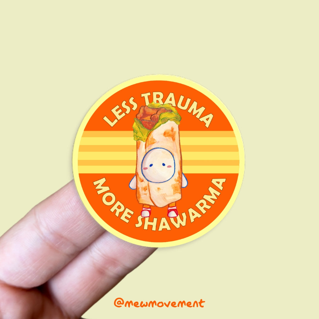 Shawarma Trauma Sticker