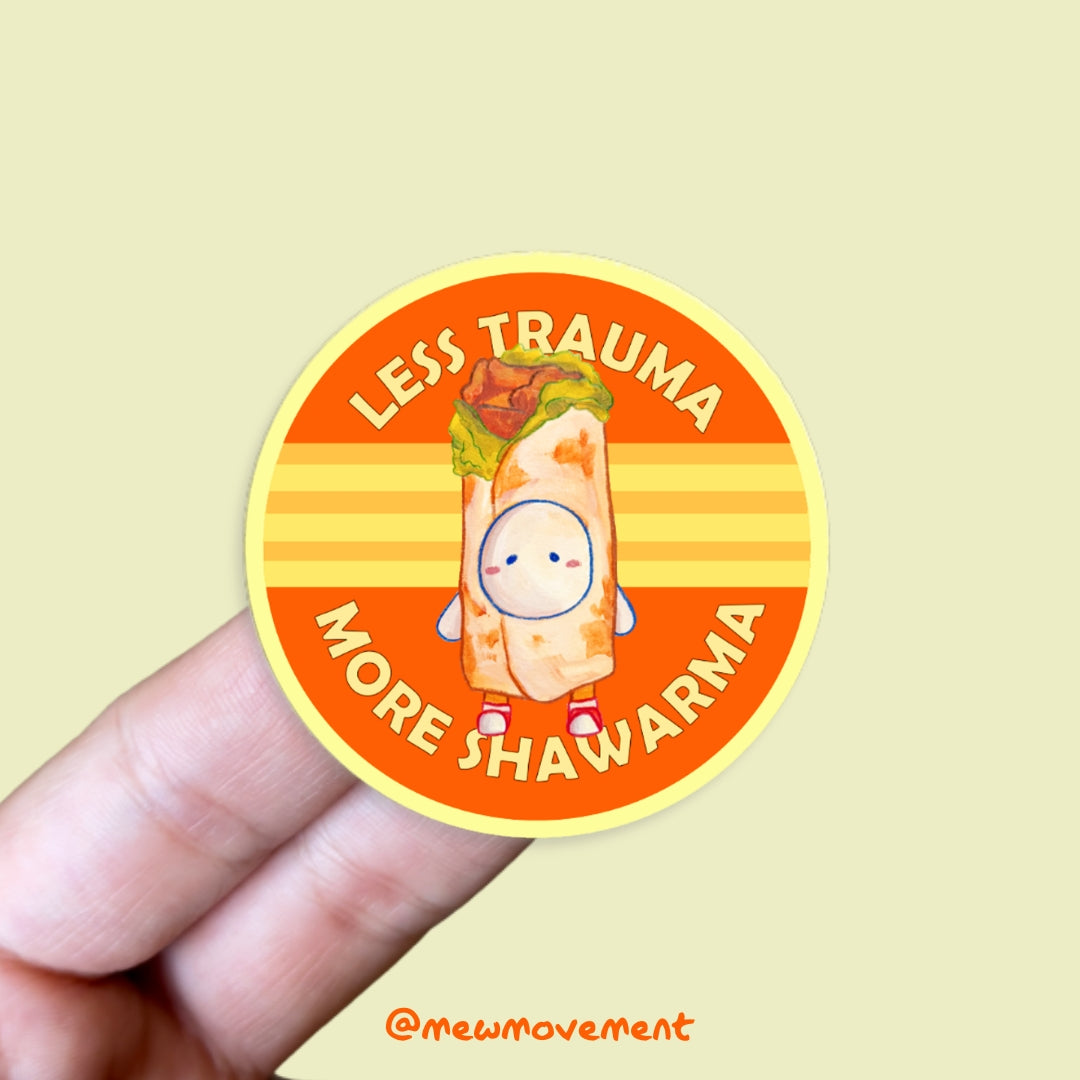 Shawarma Trauma Sticker