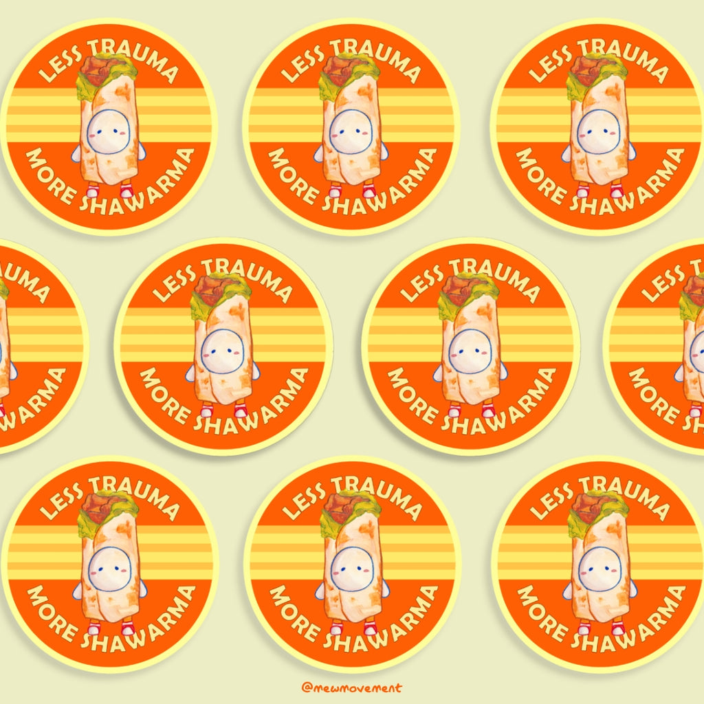 Shawarma Trauma Sticker
