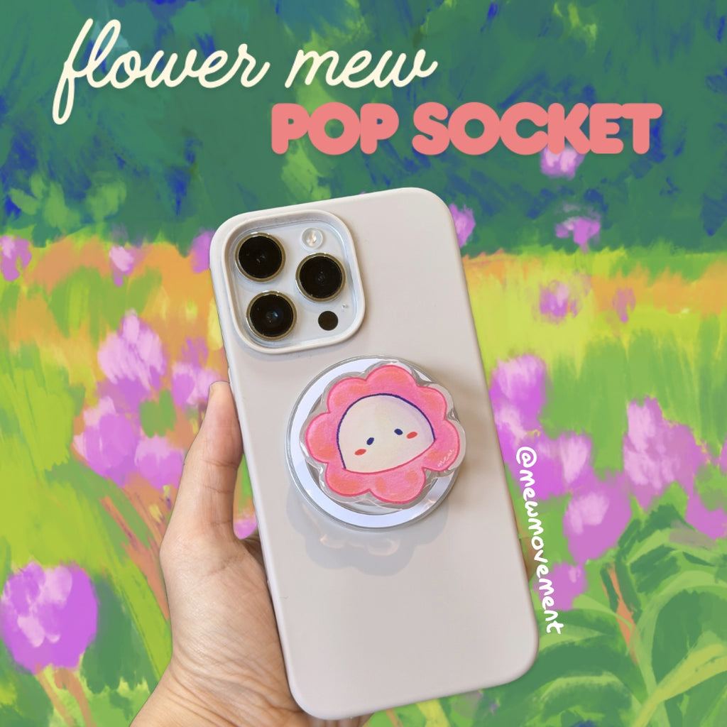 Flower Mew Phone Grip