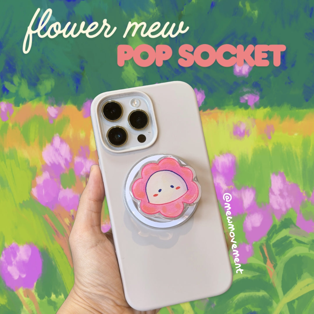 Flower Mew Phone Grip
