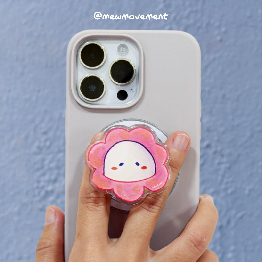 Flower Mew Phone Grip