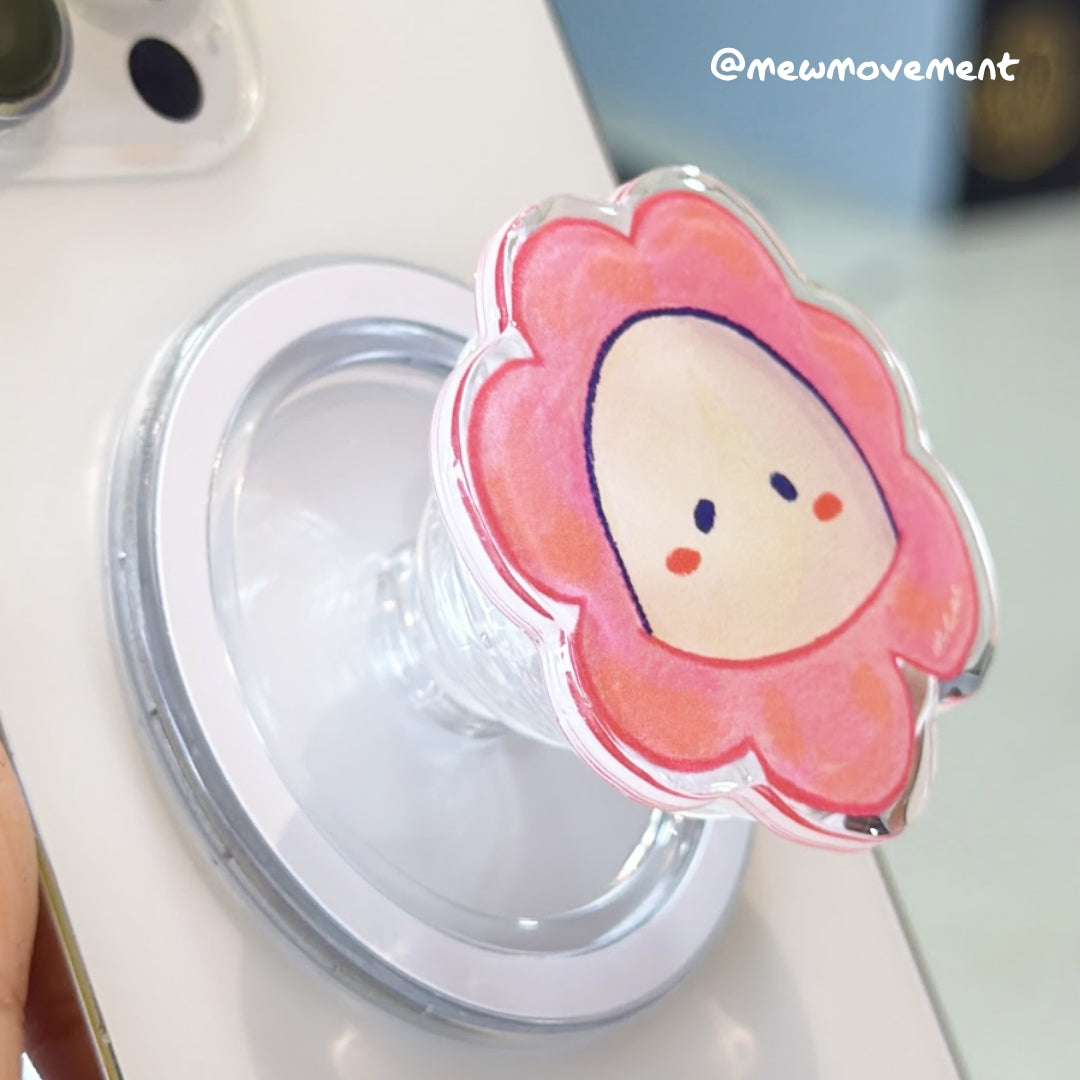 Flower Mew Phone Grip