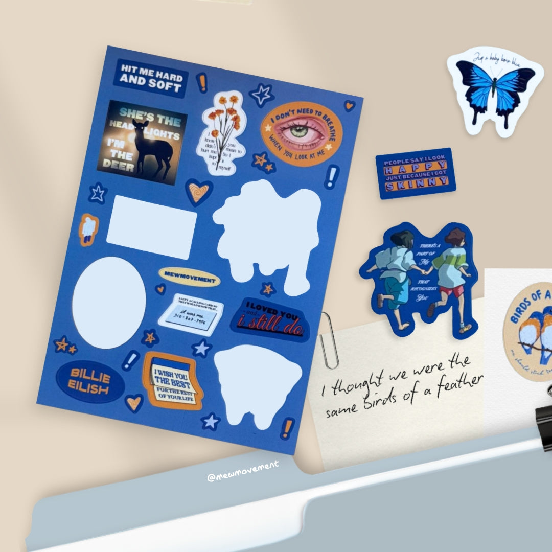 Hit Me Hard And Soft Sticker Sheet