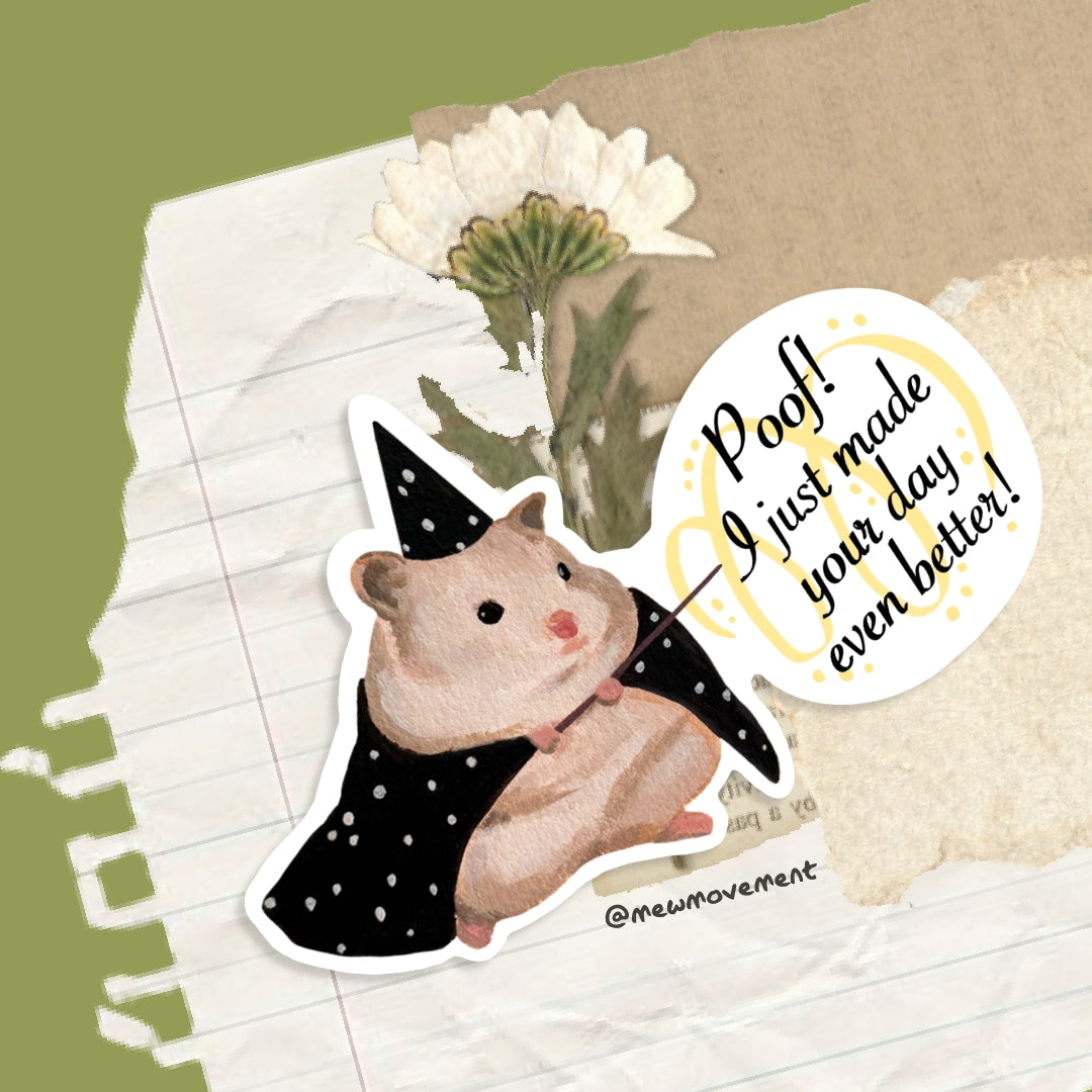 Magician Hamster Sticker