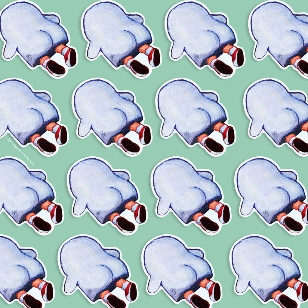 Mew Butt Sticker