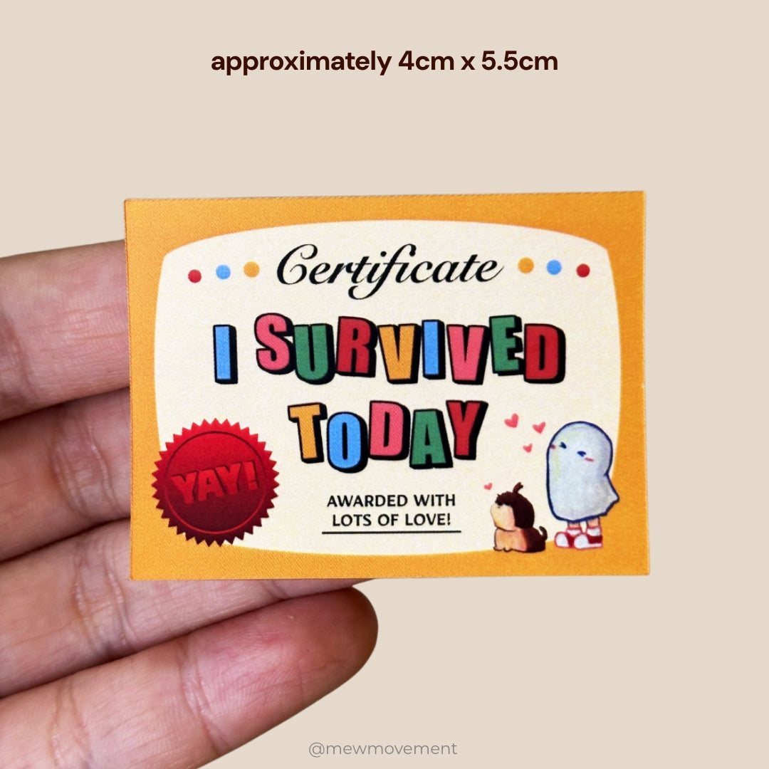 Certificate Sticker