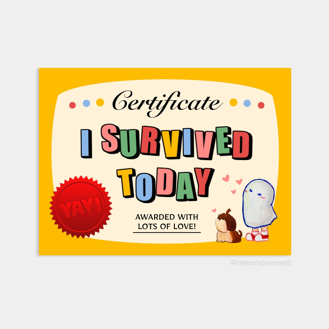Certificate Sticker